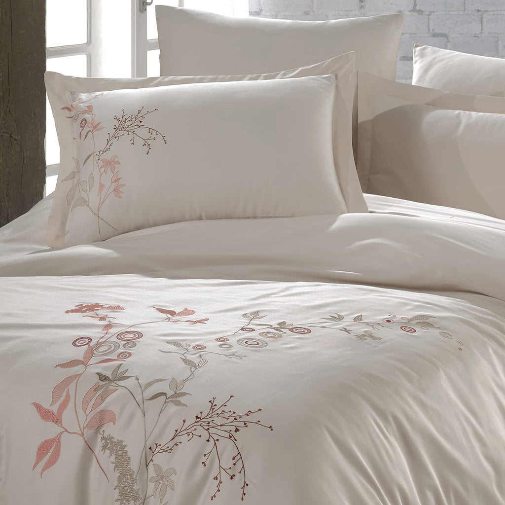 Soft and Silky Cotton Bed Linen Set in  Champagne Color – Luxurious and Breathable for Maximum Comfort