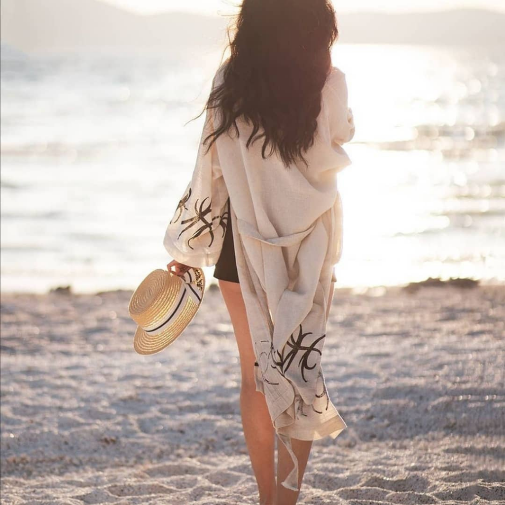 Long Linen Kimono