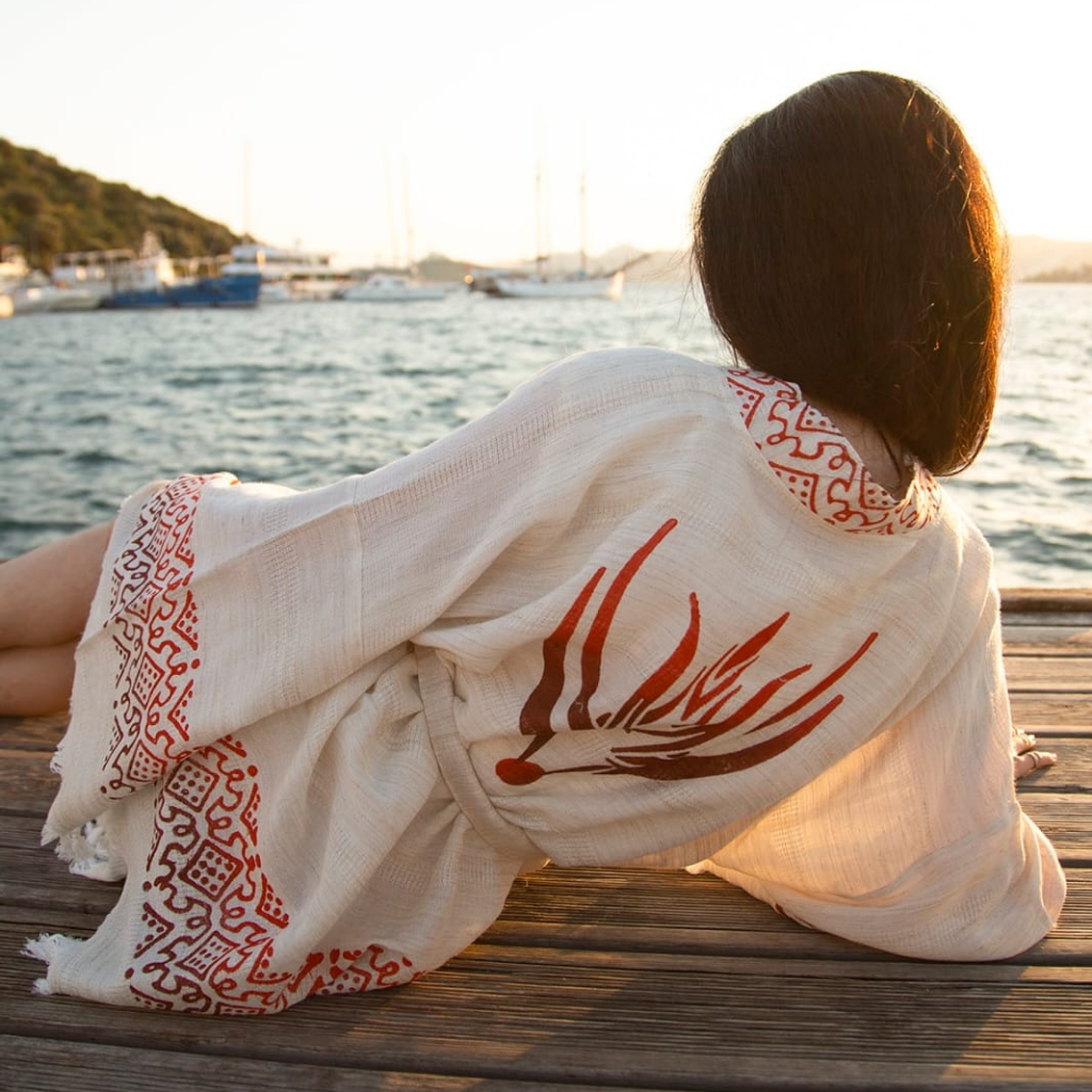 Short Linen Kimono
