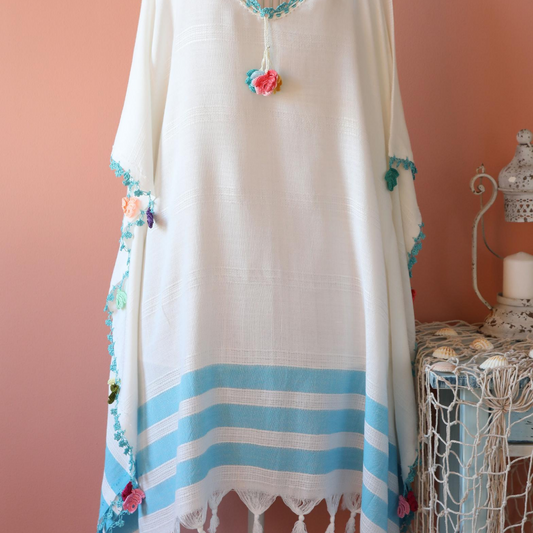 Embroidered Bamboo Beach Dress